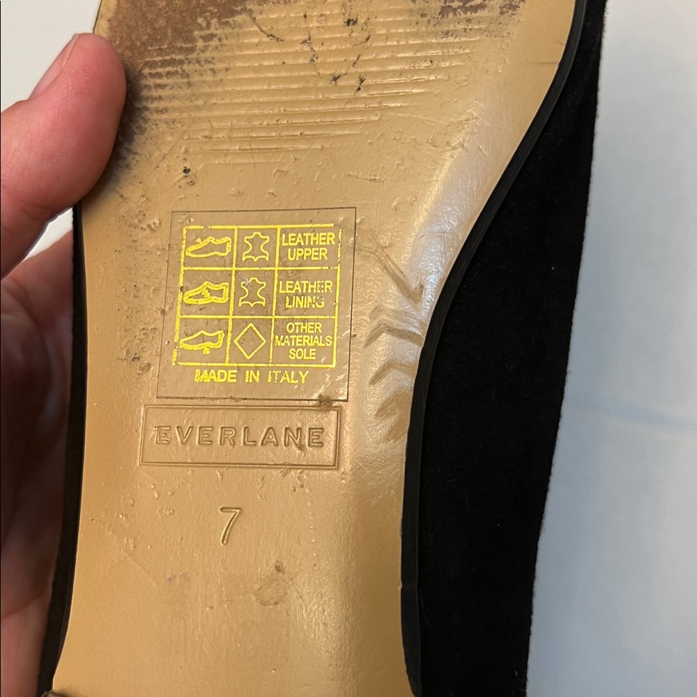 EVERLANE THE DAY LOAFER ITALIAN LOAFER IN BLACK SUEDE SIZE 7 - Picture 14 of 16